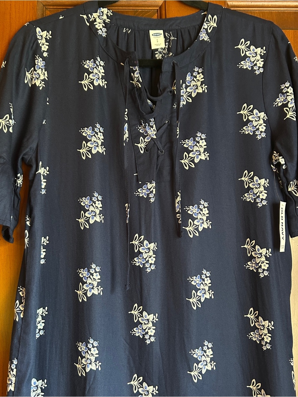 Old Navy Navy Blue Floral Dress NWT - Size Small